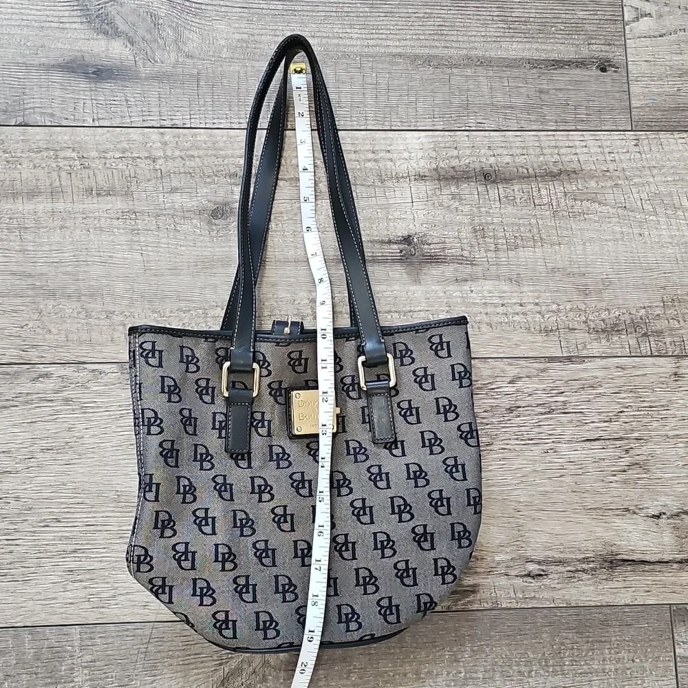 Dooney & Bourke Monogram Black and Gray Shoulder Bag